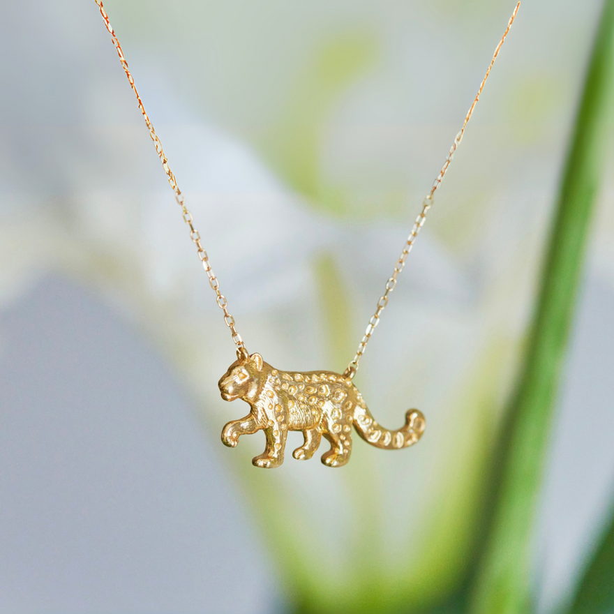 K18ゴールド「ユキヒョウ」ネックレス 復刻版