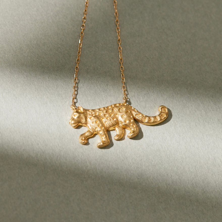 K18ゴールド「ユキヒョウ」ネックレス 復刻版