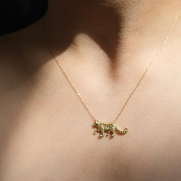 K18ゴールド「ユキヒョウ」ネックレス 復刻版