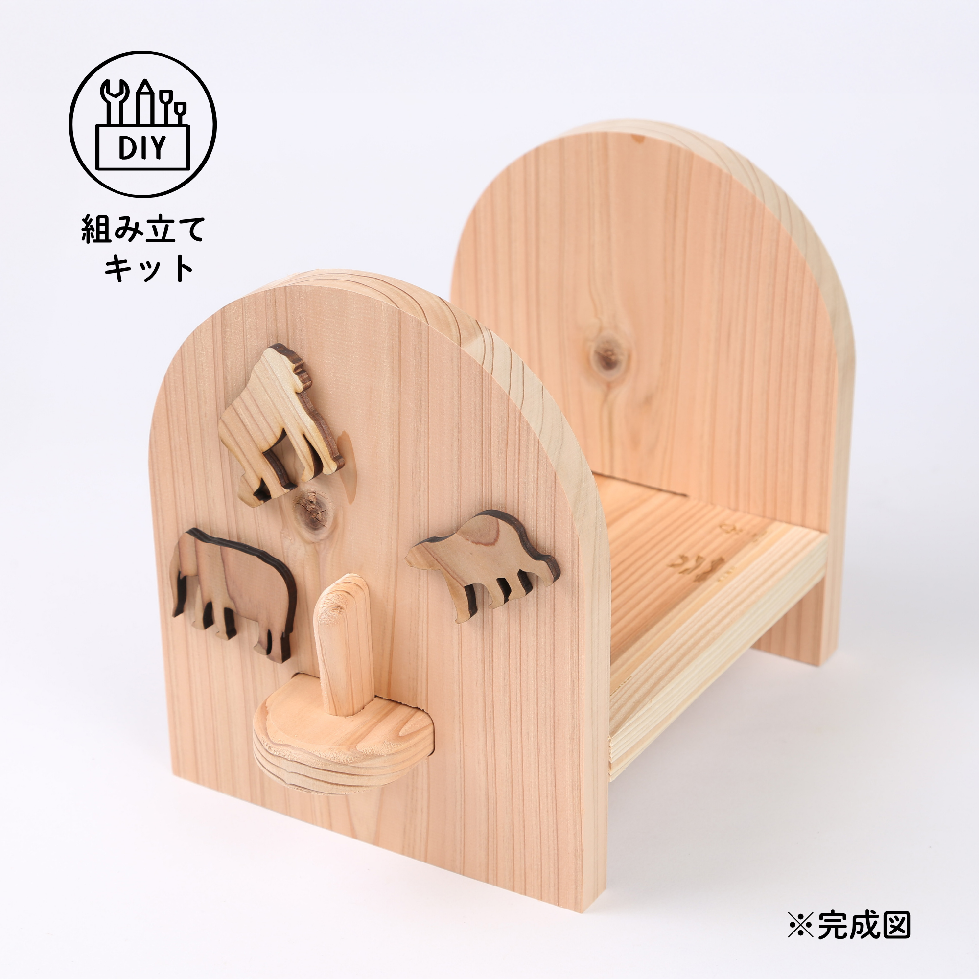 南三陸スギ 本立て 組み立てキット – WWFジャパン PANDA SHOP