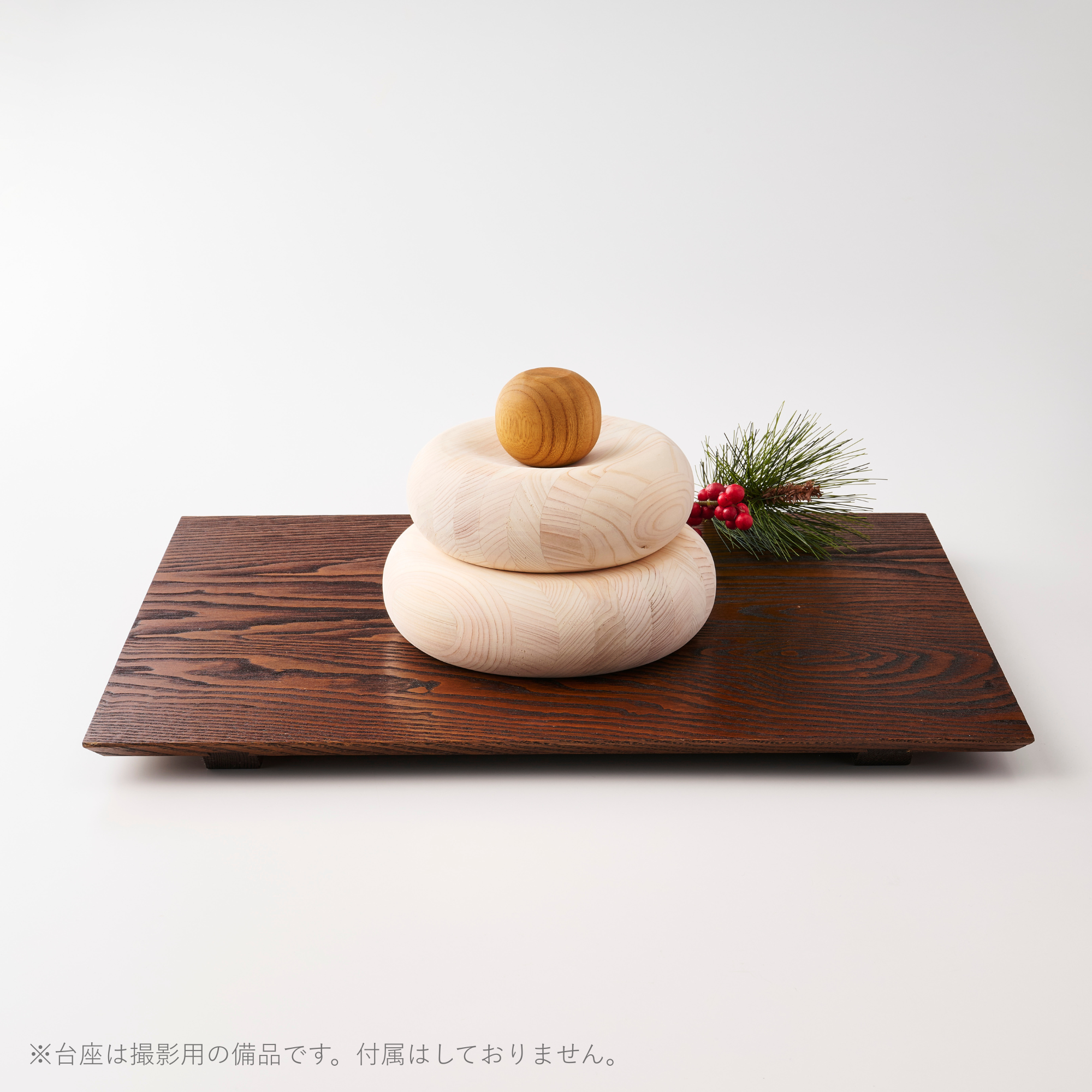 小物トレーにもなる 木製 鏡餅飾り 森林認証 – WWFジャパン PANDA SHOP