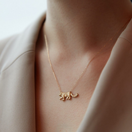 K18ゴールド「ユキヒョウ」ネックレス 復刻版