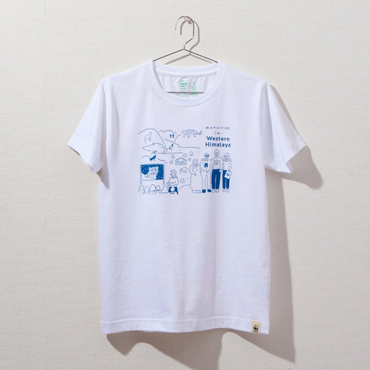 オーガニックコットン Tシャツ  ヒマラヤ シロ地