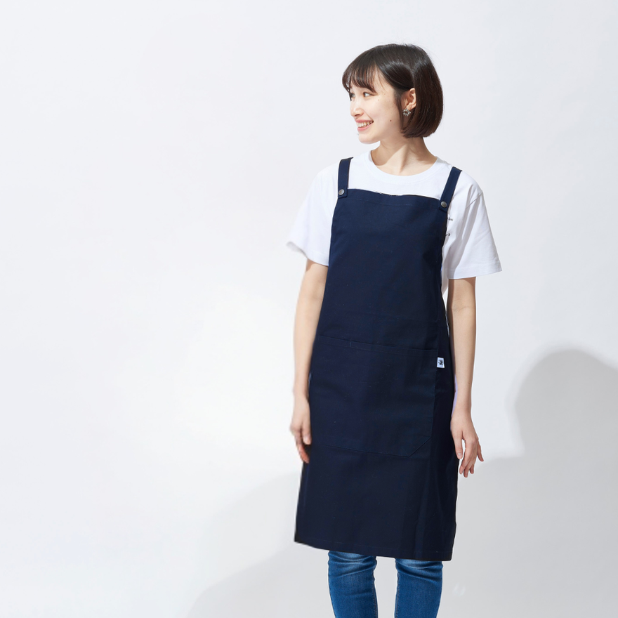 TAKARA だっこちゃんマーク エプロン ネイビー 【公式通販】 TAKARA だっこちゃんマーク エプロン ネイビー 【公式通販】