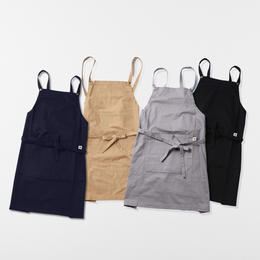 スナップボタンエプロン GOTS認証