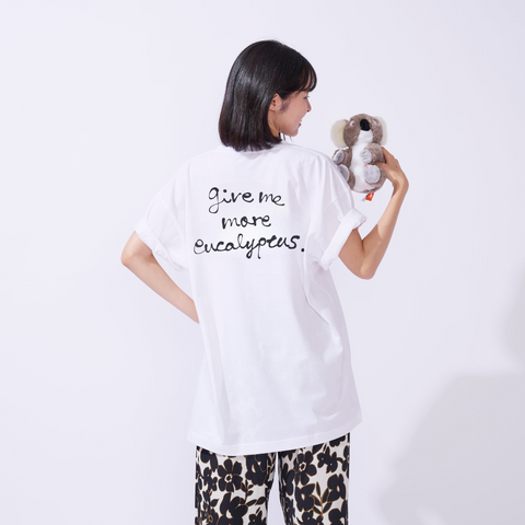 eucalyptus オーガニックコットンT (White) 男女兼用【オーストラリア森林保全活動寄付付き】