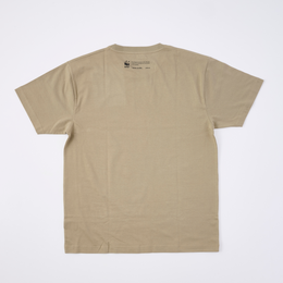 オーガニックコットン Tシャツ マナヅル1 カーキ