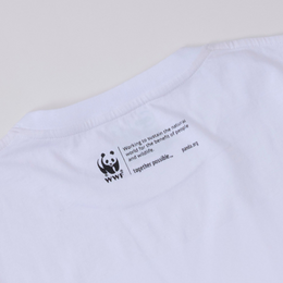 オーガニックコットン Tシャツ 角 白地