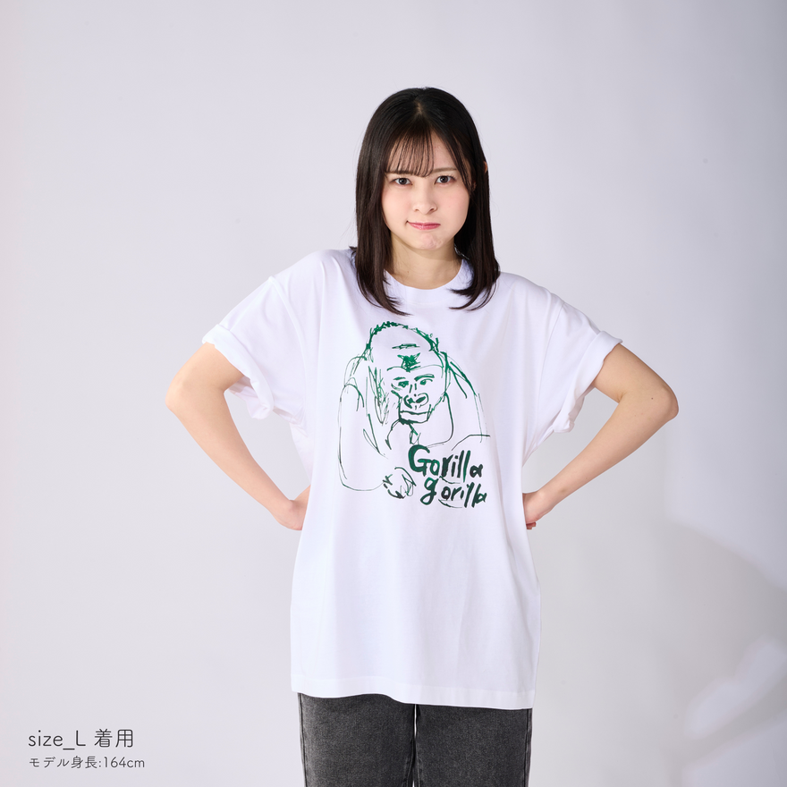 オーガニックコットン Tシャツ ゴリラ 白地 男女兼用 – WWFジャパン オーガニックコットン Tシャツ ゴリラ 白地 男女兼用 – WWFジャパン