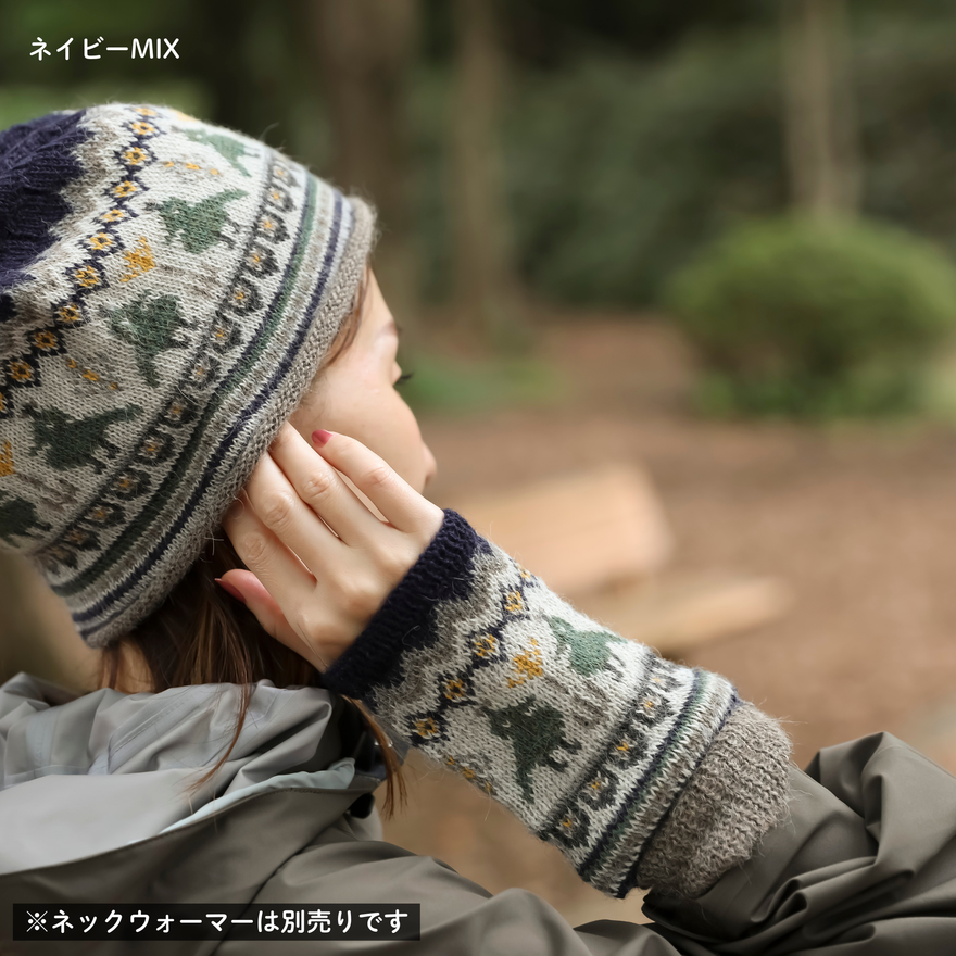 アルパカ リスト ウォーマー   鳥のダンス