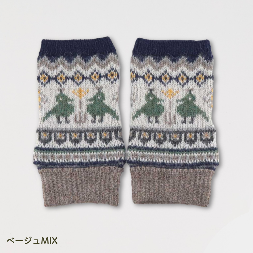 アルパカ リスト ウォーマー   鳥のダンス