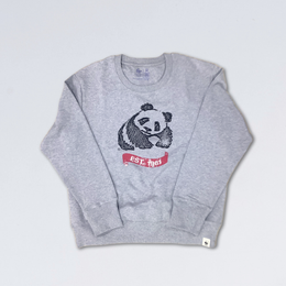 オーガニックコットン WWF1961PANDA スウェット 杢グレー