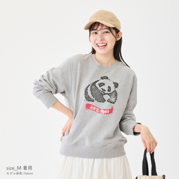 オーガニックコットン WWF1961PANDA スウェット 杢グレー