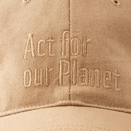 オーガニックコットン ベースボールキャップ GOTS認証／ベージュ