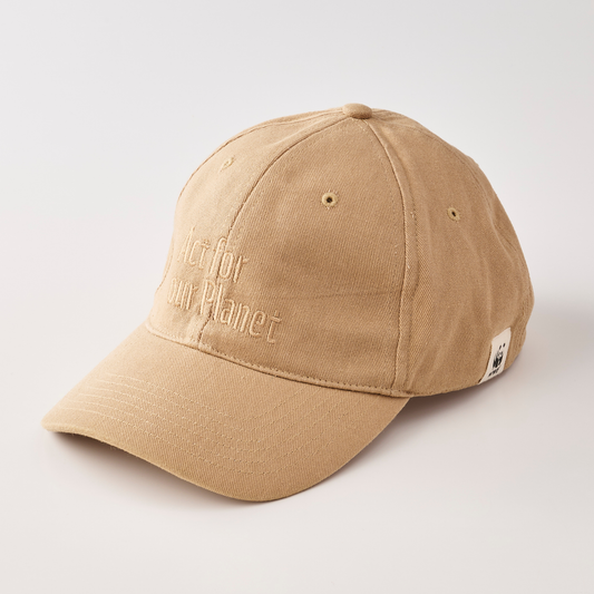 オーガニックコットン ベースボールキャップ GOTS認証／ベージュ