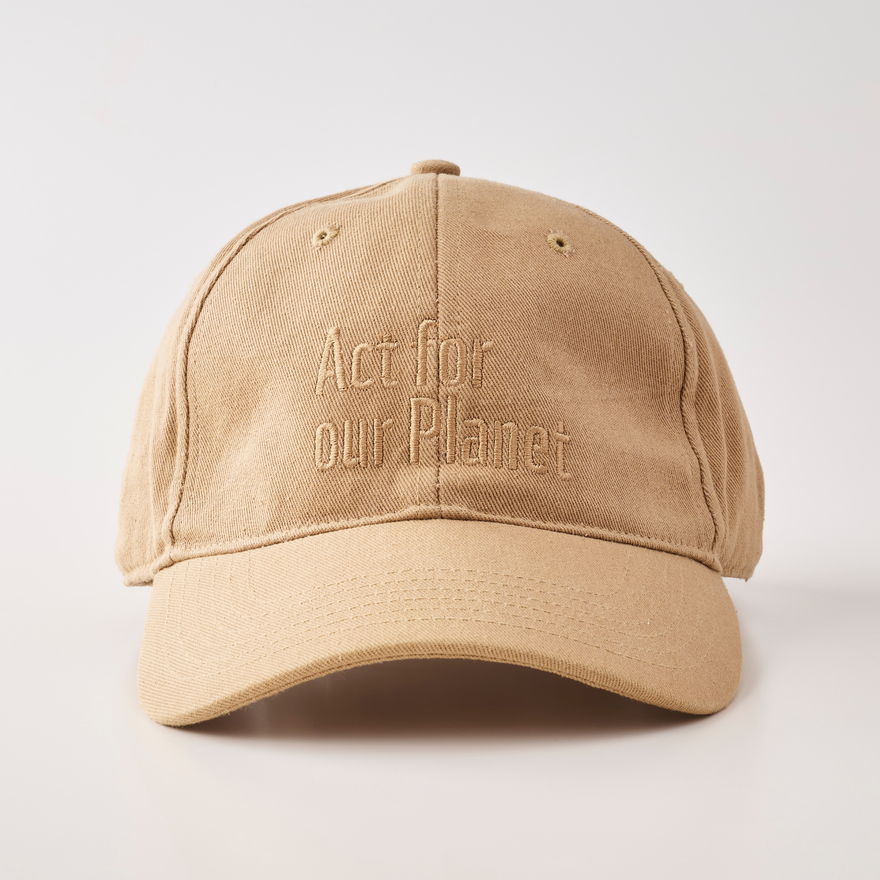 オーガニックコットン ベースボールキャップ GOTS認証／ベージュ