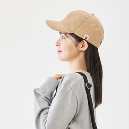 オーガニックコットン ベースボールキャップ GOTS認証／ベージュ