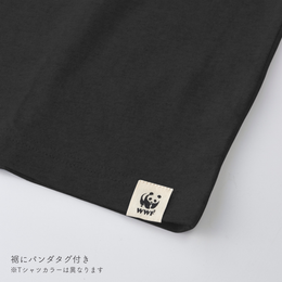 オーガニックコットンTシャツ 無地 クロ