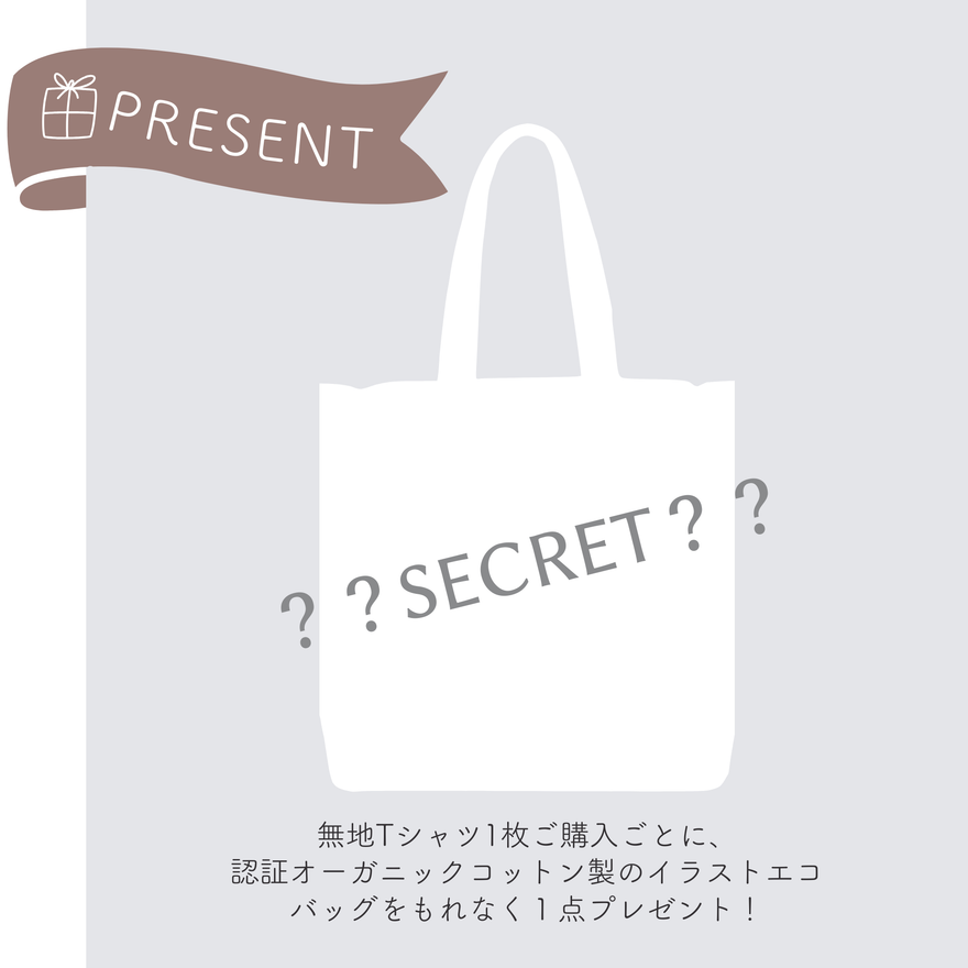 オーガニックコットンTシャツ 無地 クロ