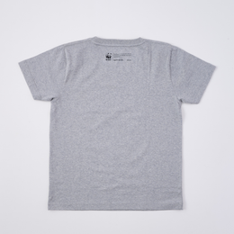 オーガニックコットン WWF 1961 PANDA Tシャツ 杢グレー