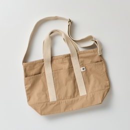 ポケットトート GOTS認証 コットンツイル地 ベージュ