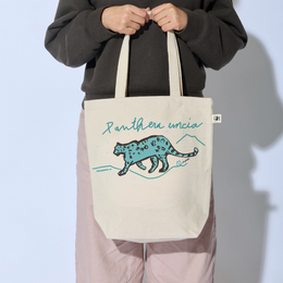 歩くユキヒョウ 縦長トート