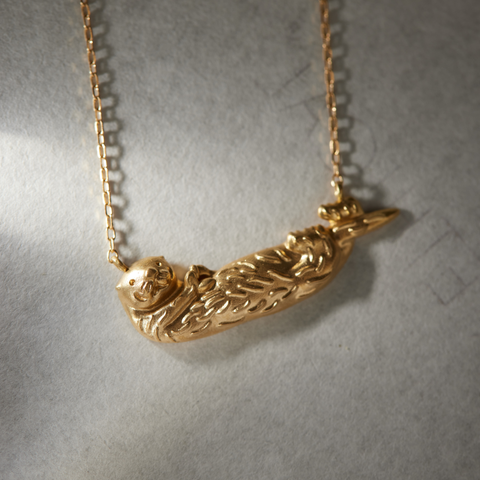 K18ゴールド「ラッコ」ネックレス