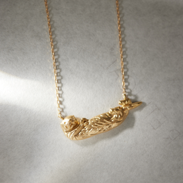 K18ゴールド「ラッコ」ネックレス