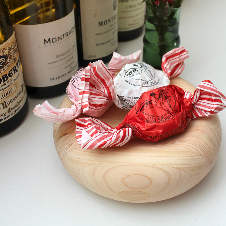 小物トレーにもなる 木製 鏡餅飾り 森林認証