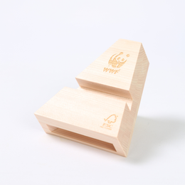 木製 スマホスタンドスピーカー 森林認証