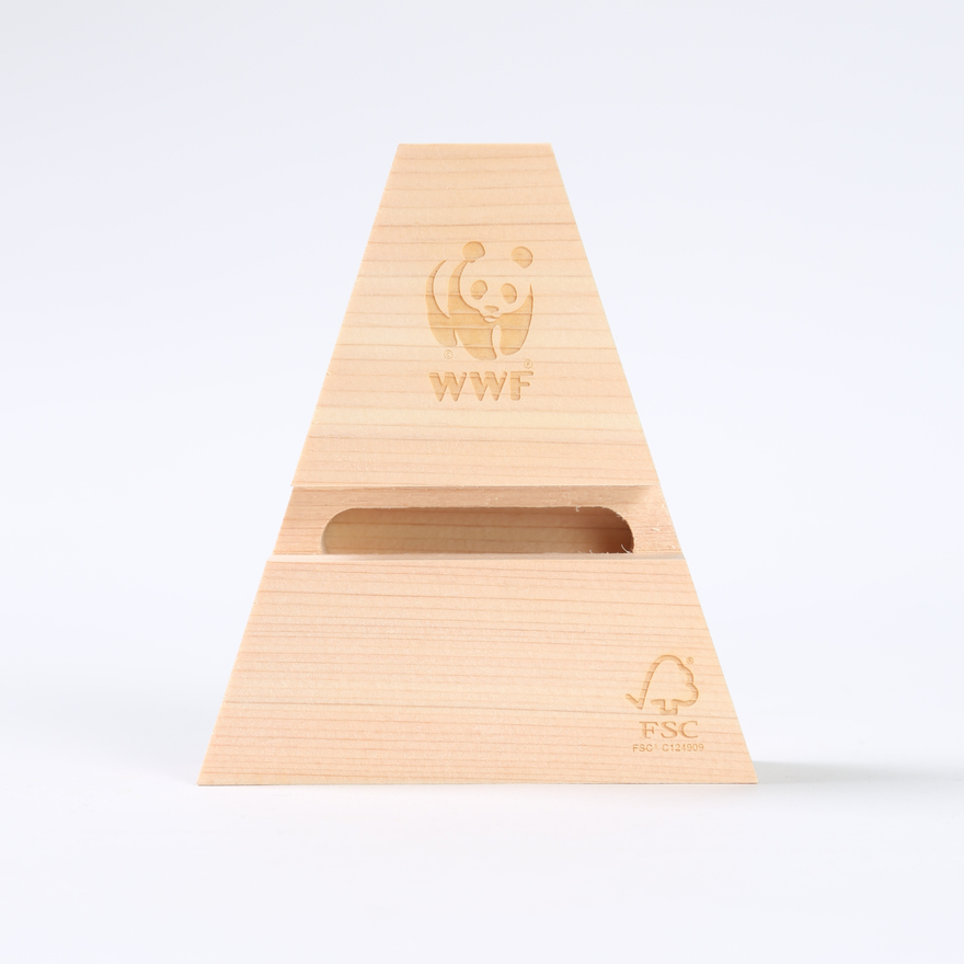 木製 スマホスタンドスピーカー 森林認証