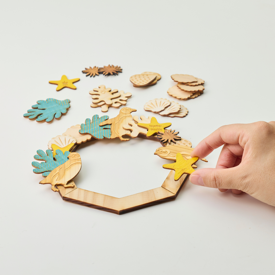 ディーン・フジオカ コラボ 木製リース組み立てキット【寄付付き】