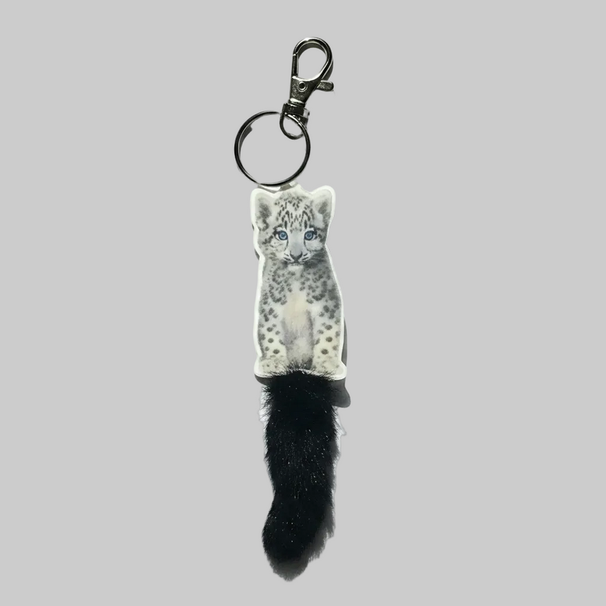 WWF しっぽリフレクター Snow leopard