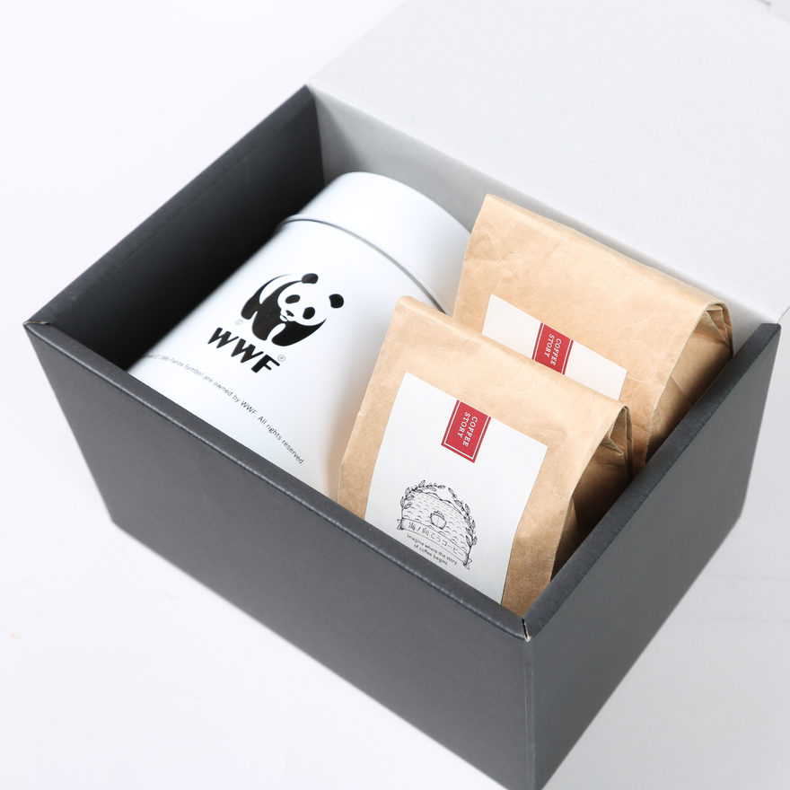 パンダキャニスター入り コーヒー ギフトBOX