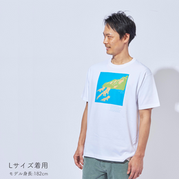 オーガニックコットン Tシャツ ユキヒョウ 白地