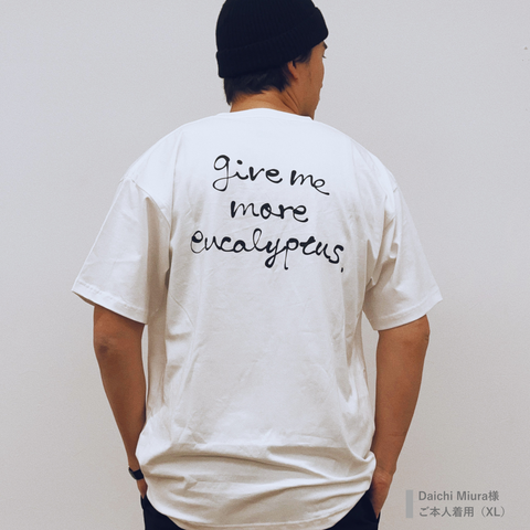 eucalyptus オーガニックコットンT (White) 男女兼用【オーストラリア森林保全活動寄付付き】