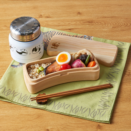 日本製 天然木くりぬきお弁当箱 - 弁当用品