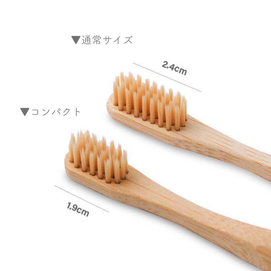 竹製歯ブラシ コンパクト 森林認証