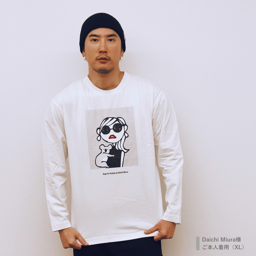 Hugs for Koalas オーガニックコットン ロンT【オーストラリア森林保全 Hugs for Koalas オーガニックコットン ロンT【オーストラリア森林保全