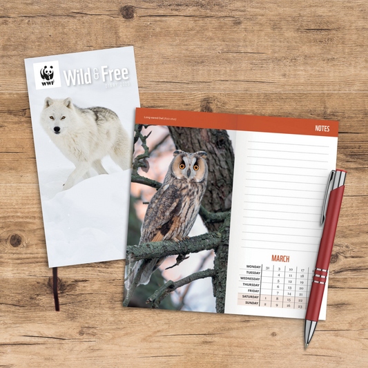 WWF スリムダイアリー2025 Wild and Free Slim Diary