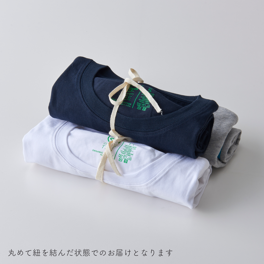 オーガニックコットン Tシャツ レミング 白地