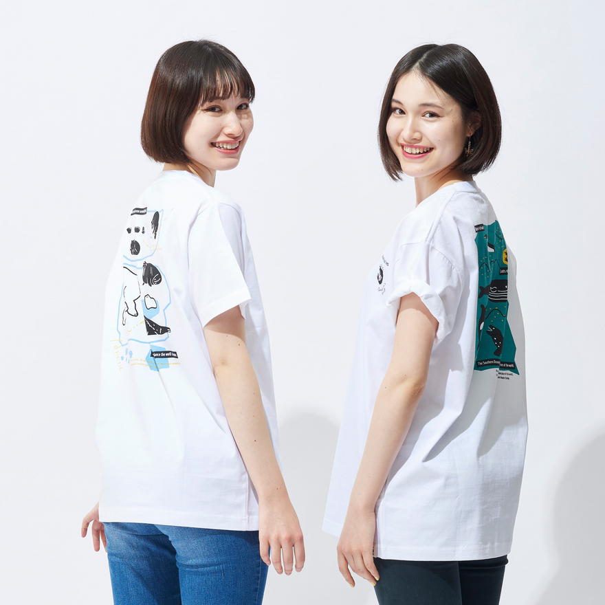 オーガニックコットン Tシャツ レミング 白地