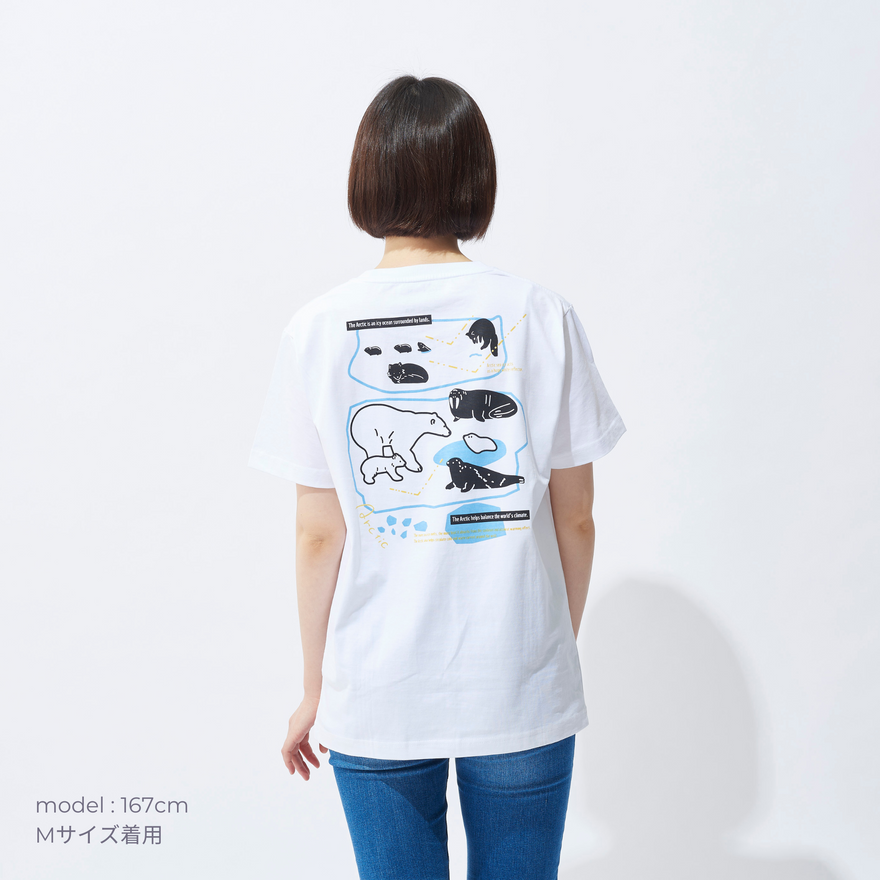 オーガニックコットン Tシャツ レミング 白地