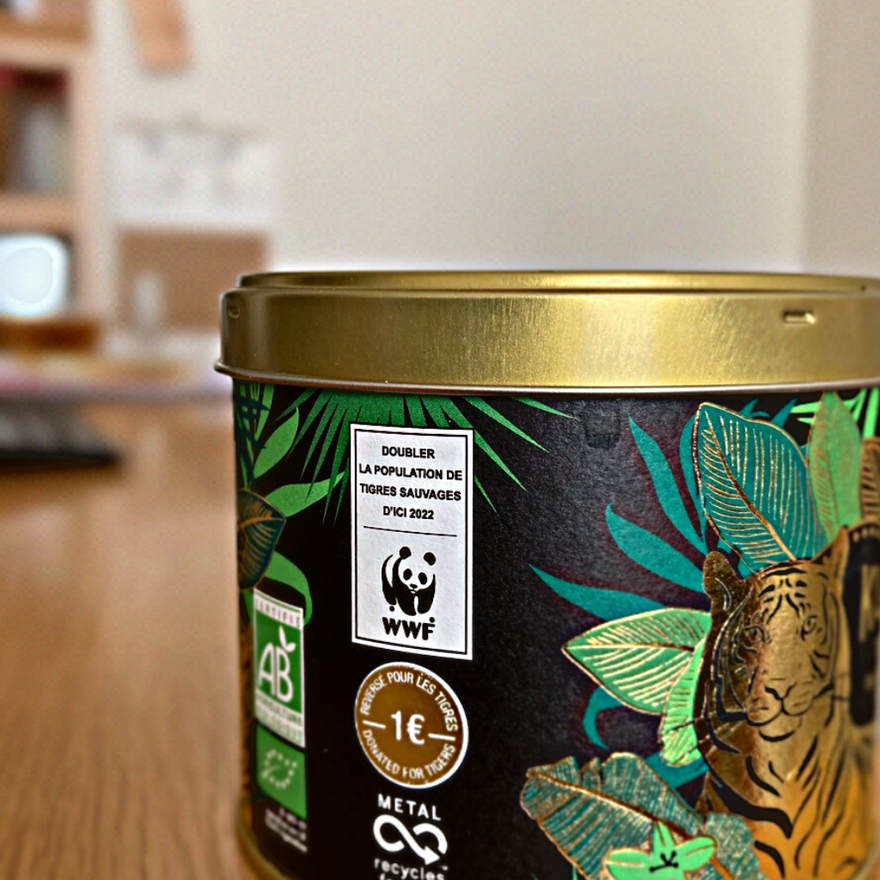 WWFコラボタイガー缶 Kusmi Tea（チャイ）(セール)